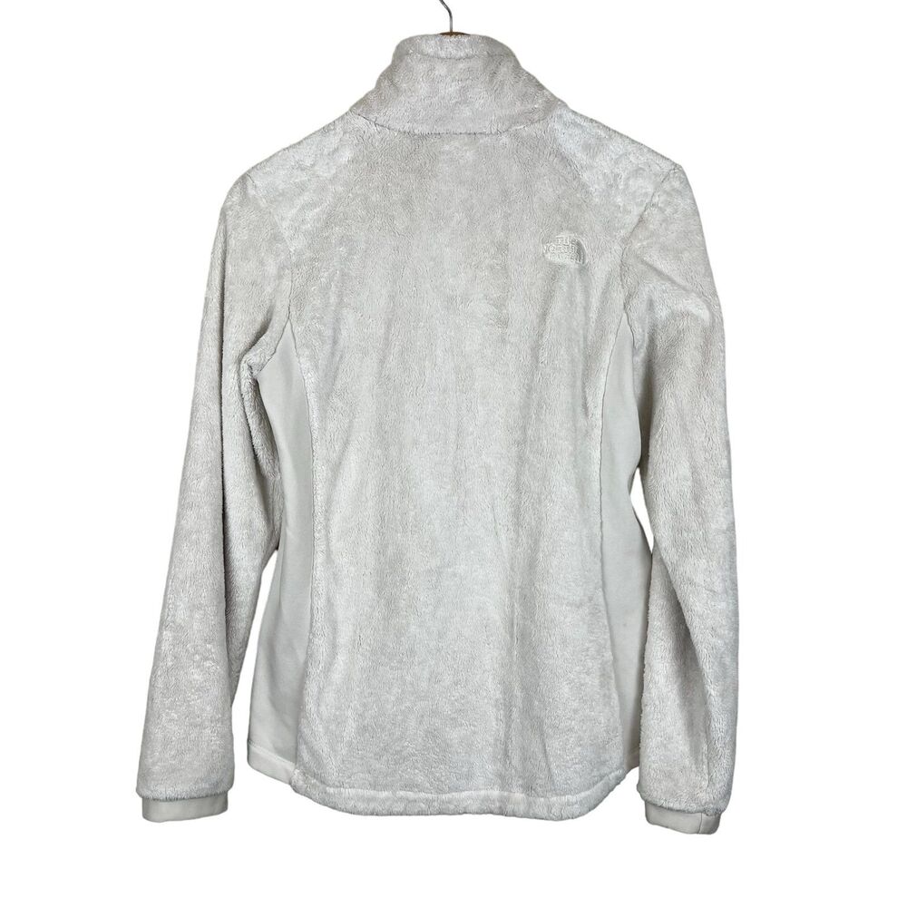 The North Face Faux Fur White Ivory Women’s Full Zip Jacket Size Medium - Picture 2 of 7